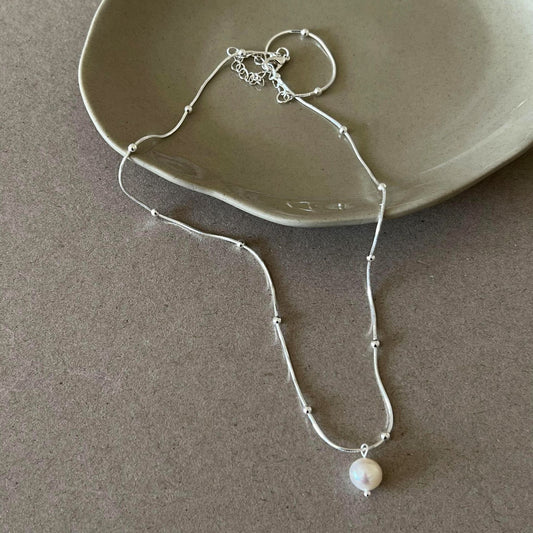 Limited time discount silver elegant simple necklace